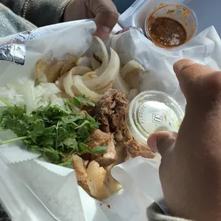 Carnitas taco.
