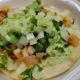 Itty bitty, but excellent shrimp taco