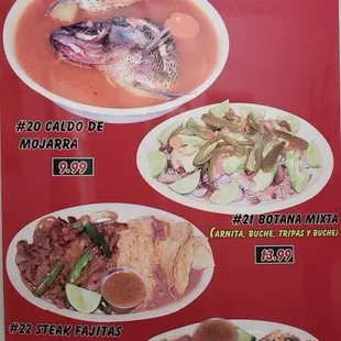 ramen and noodles, menu