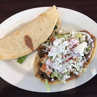 Jalapeno, Chicken, Quesadilla and Steak Huarache