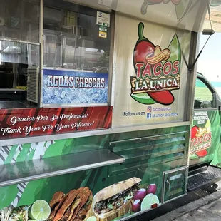 This is the name of the truck they serve different flavored waters