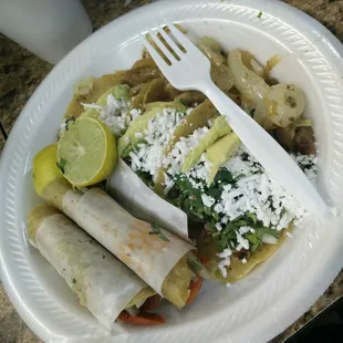 The taco special with 2 trompo &amp; 3 bistek.  Pretty good.