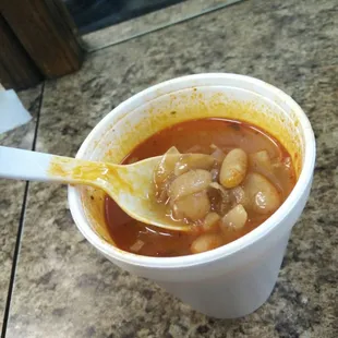 Good beans.  Greasy, but good.