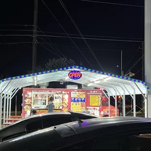 View of the taco area