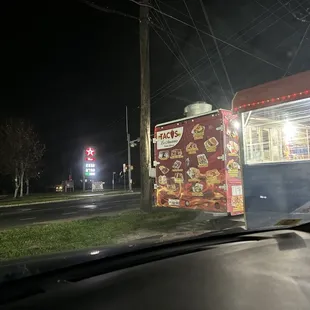 Side view of the truck