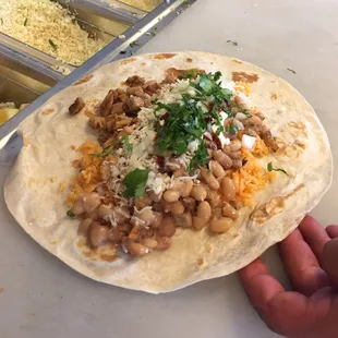 Burrito asada mucho grande