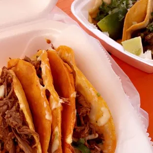 3 Quesabirria Tacos and Street Taco Steak! Mmmmmm