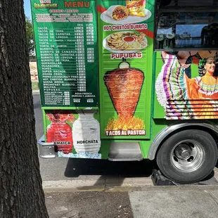 a colorful food truck