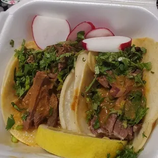 Not a birria taco like there picture on menu nor the flavors you expect... just roast in a tortilla....