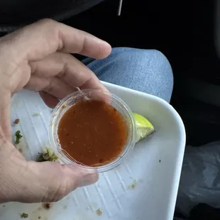 Homemade salsa is really good!!