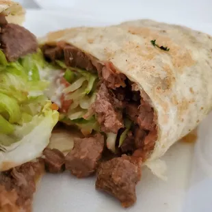 Steak burrito