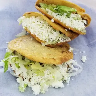 a close up of a taco sandwich