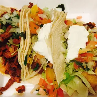 2 Fish Taco and Adovada Taco