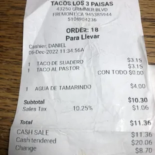 No 4% discount listed on receipt.