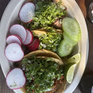 Tacos (al pastor, asada, lengua)