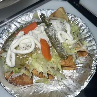 Hard shell potato  tacos .