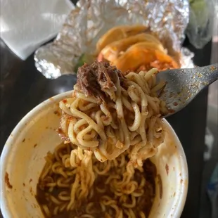 Birria ramen.  I promise you! Y'all haven't tried anything like this!