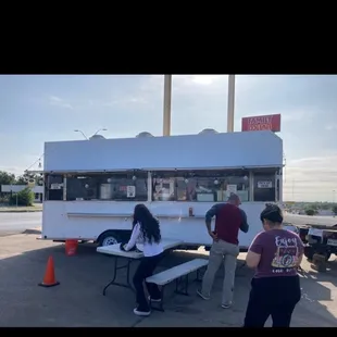 Food truck. Don't judge the appearance. Sit, eat and then judge!