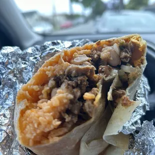 Burrito de Al pastor.