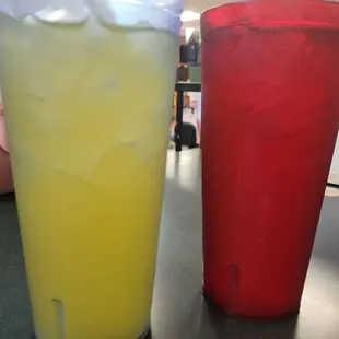 Pineapple and cantaloupe water.