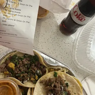 Cilantro and onion on the side ?