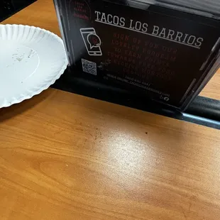 Tables were all dirty but I was not going to take pictures of all of them