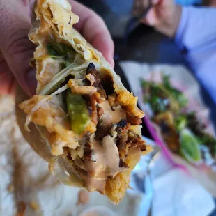 AHM burrito with pork.