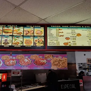 menus and prices