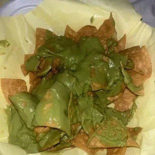 how tf is this guac? this looks and tastes like baby barf. don&apos;t order the guac!!