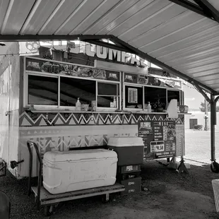 a food truck with a kitchen