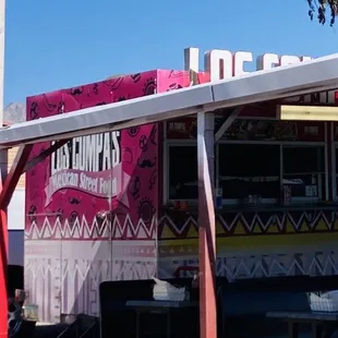 a colorful food truck