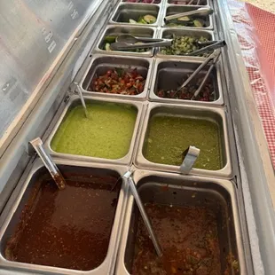 Salsa options so flavorful!