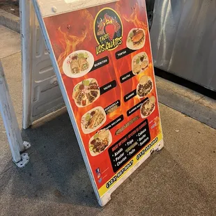 a sign for a taco restaurant