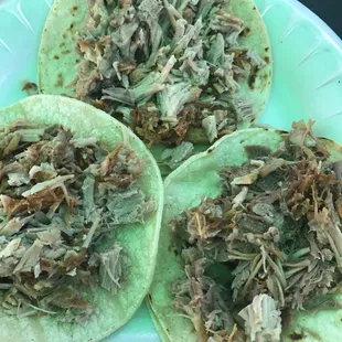 Carnitas before adding onion and cilantro