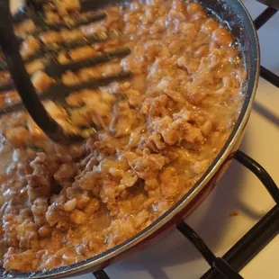 Homemade bean!!! The best you'll ever have!! Hands down guaranteed