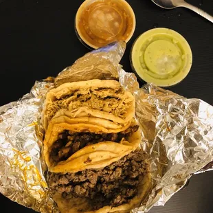 Chicken, beef and beef?