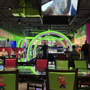 This place is wild! A former gas station converted looks like a fun center