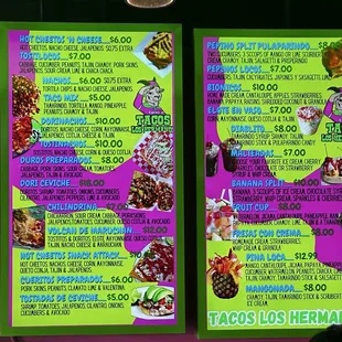 Menus