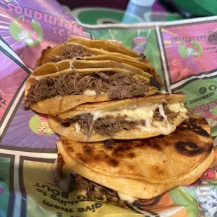 Tacos Tijuana and a carne asada taco. Legit, some of the best Mexican food I have had in this town. Definitely will be going back!