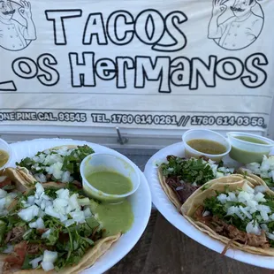 Carnitas is a must! Can&apos;t wait to try the rest on the next road trip. Corn tortillas are so fresh! Love the avocado sauce as well