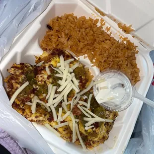 This was the breakfast egg and chorizo, So bomb! And great customer service.