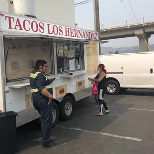 Nicely situated at the corner of the Mobil gas station parking lot