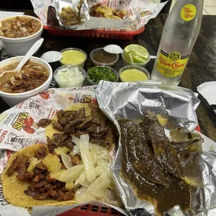 Tacos and charro beans...Really (really) good!!!