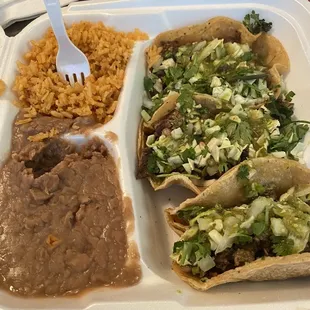 4.6.2021.  Very good tacos! The rice n beans didn't have as much flavor this time but I'll still be back