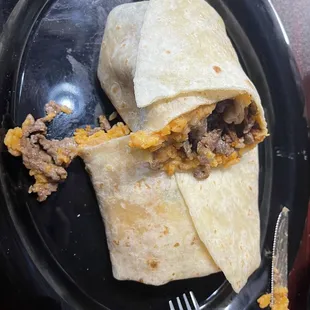 Carne asada burrito