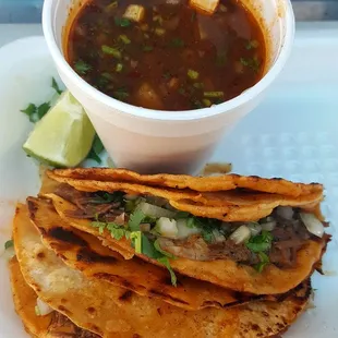 Best birria with conzome u must try them only on weekend mornings