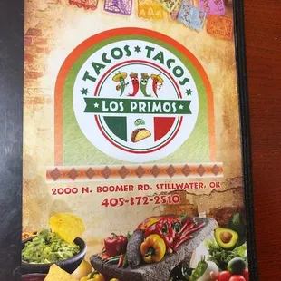 Current Menu as of 6/17/2022