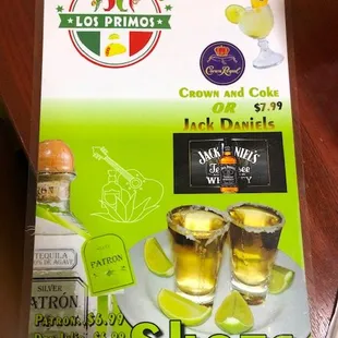 Current Menu as of 6/17