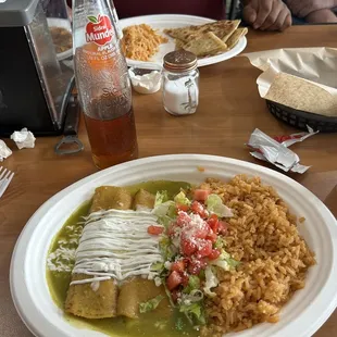 Food was incredible tortillas made fresh and rice is the best I&apos;ve had has amazing flavor sauce has just enough spice