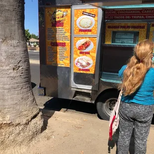 Menu partially